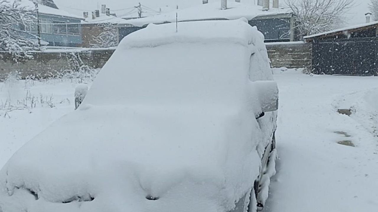 Erciş’te kar yağışı