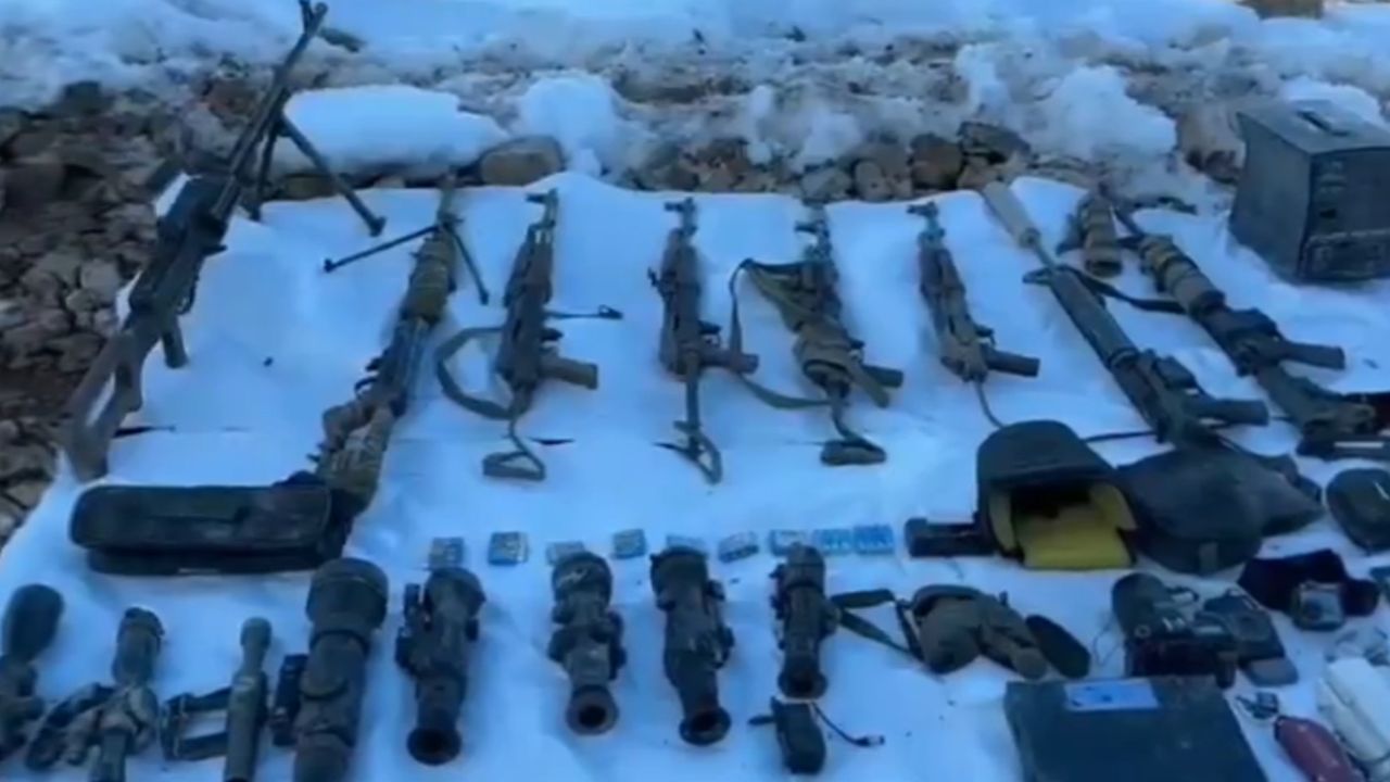 Şırnak'ta çok sayıda silah ele geçirildi