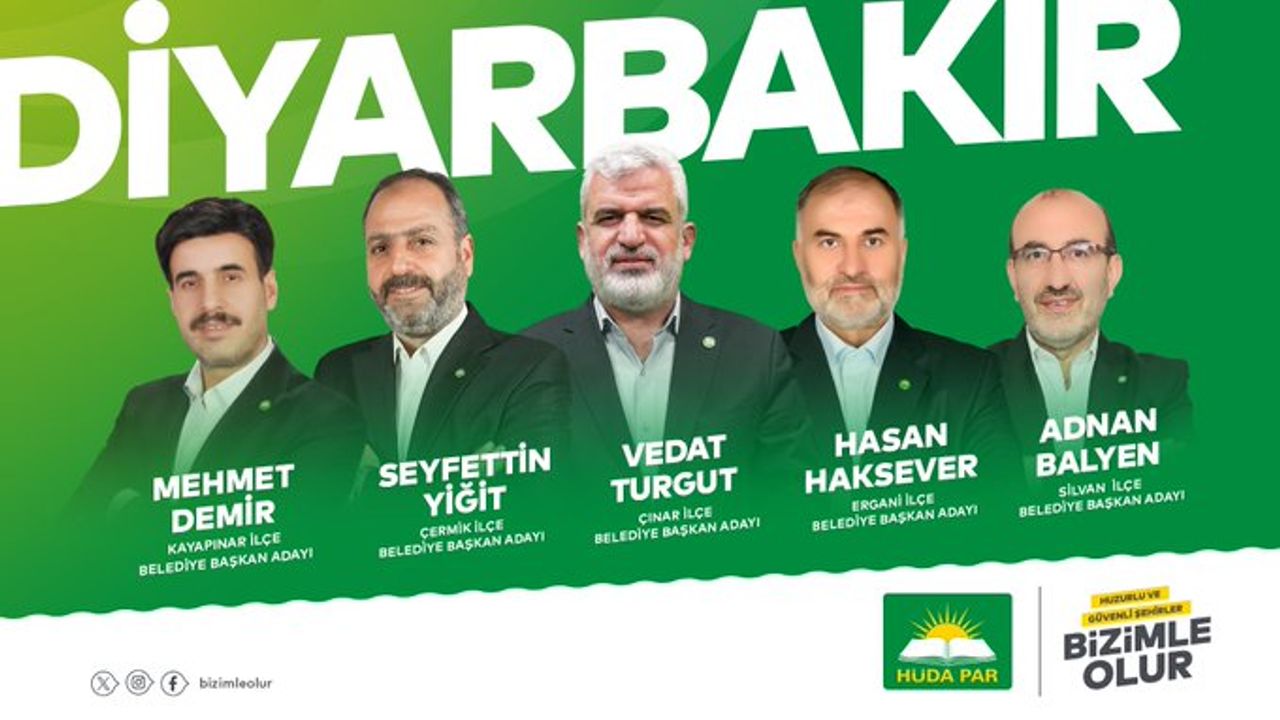 Diyarbakır'da HÜDA PAR 5 adayını  açıkladı!