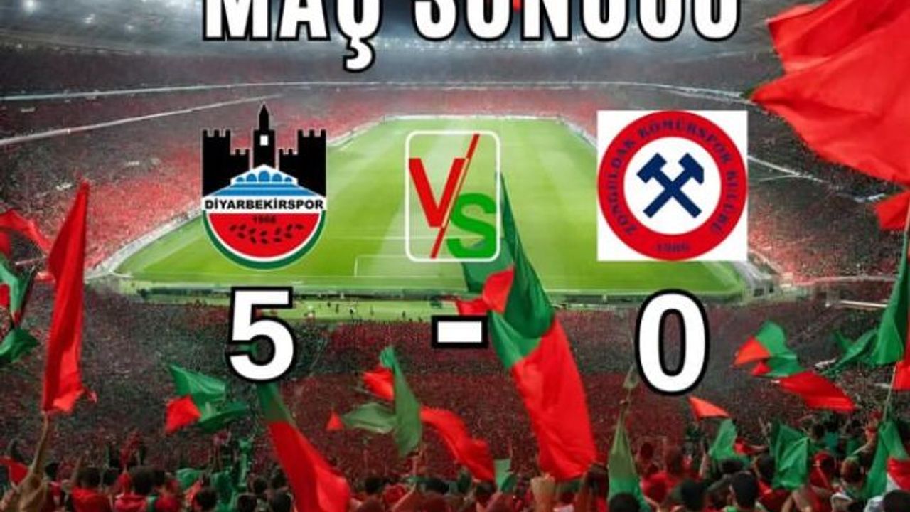 Diyarbekirspor gol oldu yağdı! maç sonucu 5-0