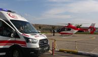 Şırnak'taki hasta ambulans helikopterle Şanlıurfa'ya nakledildi