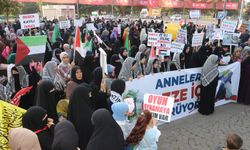 Gaziantep'te anneler, Gazze'de katledilen kadın ve çocuklar için yürüdü