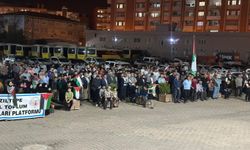Mardin’de “Dualarımız Seninle Filistin” programıyla Filistin’e destek nöbetleri devam ediyor