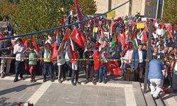 Viranşehir'de Filistin'e destek mitingi