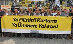 "Ya Filistin'i Kurtarın Ya Ümmete Yol Açın!" sloganıyla Ankara’da basın açıklaması yapıldı
