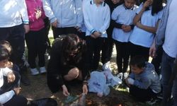 Ortaokul öğrencilerine kompost yapım eğitimi verildi