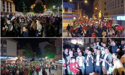 Balıkesir'de binlerce kişi Filistin için yürüdü
