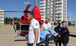 At'ın Tepmesiyle Yaralanan Adam Ambulans Helikopterle Hastaneye Kaldırıldı