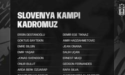 Beşiktaş’ın Slovenya kamp kadrosu belli oldu