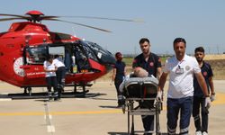 Kalp Krizi Geçiren Hasta Ambulans Helikopterle Kurtarıldı