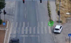 Dron ile trafik denetimi yapıldı