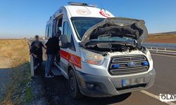 Diyarbakır'da Siirt ambulansı arıza yaptı!