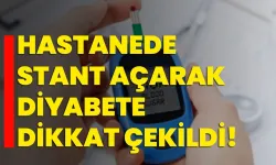 Hastanede stant açarak diyabete dikkat çekildi