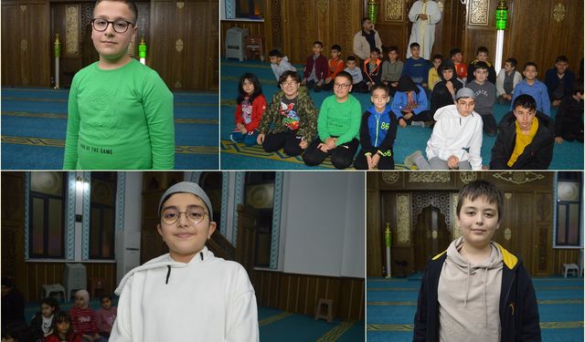 Cami imam hatibi teravih namazına devam eden çocukları ödüllendirdi
