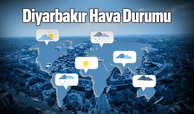 Diyarbakır 5 günlük hava durumu! Havalar nasıl olacak?