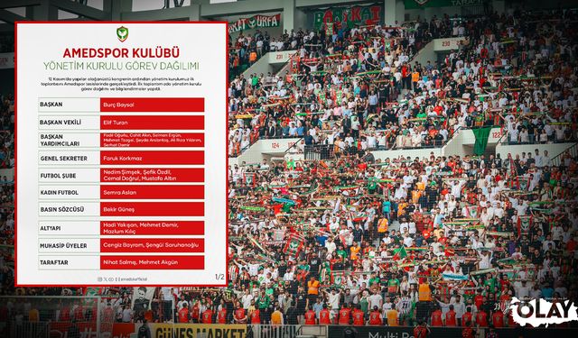 Amedspor yönetiminde görev dağılımı yapıldı! İşte Yeni Kadro