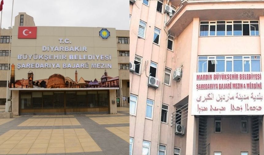 Diyarbakır ve Mardin Büyükşehir Belediyeleri için müfettişlerin devrede