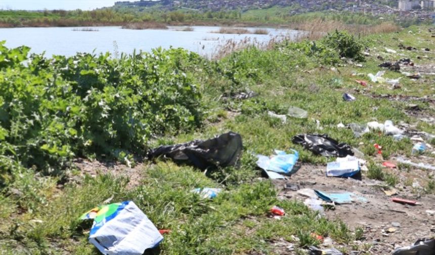 Dicle Nehri Kıyısında Piknik Atıkları Çevreyi Tehdit Ediyor