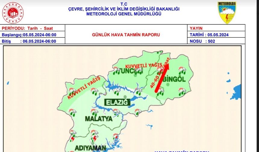 Tunceli'de Kuvvetli Yağış Uyarısı: Sel ve Ulaşım Sorunlarına Dikkat!