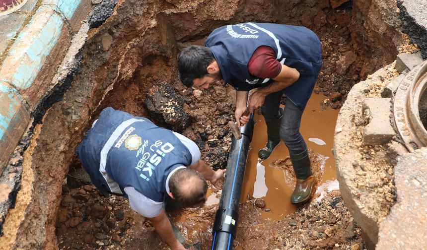 DİSKİ, Mezopotamya Mahallesi'ndeki İçme Suyu Arızasını Onardı