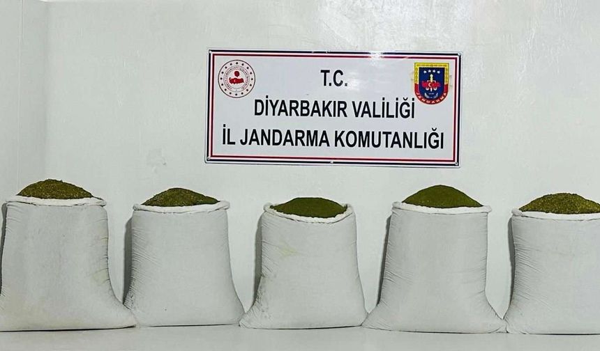 Diyarbakır'da 167 kilogram toz esrar ele geçirildi