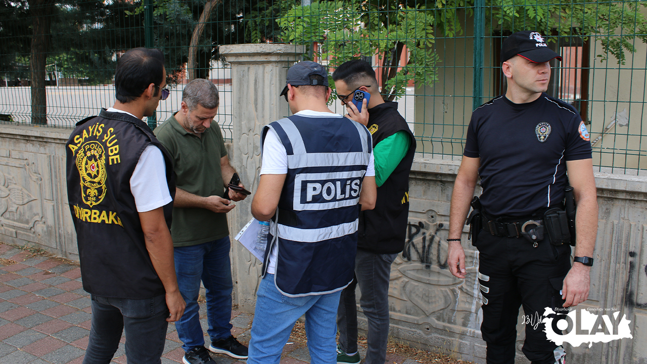 Diyarbakır'da okul çevresinde güvenlik denetimi